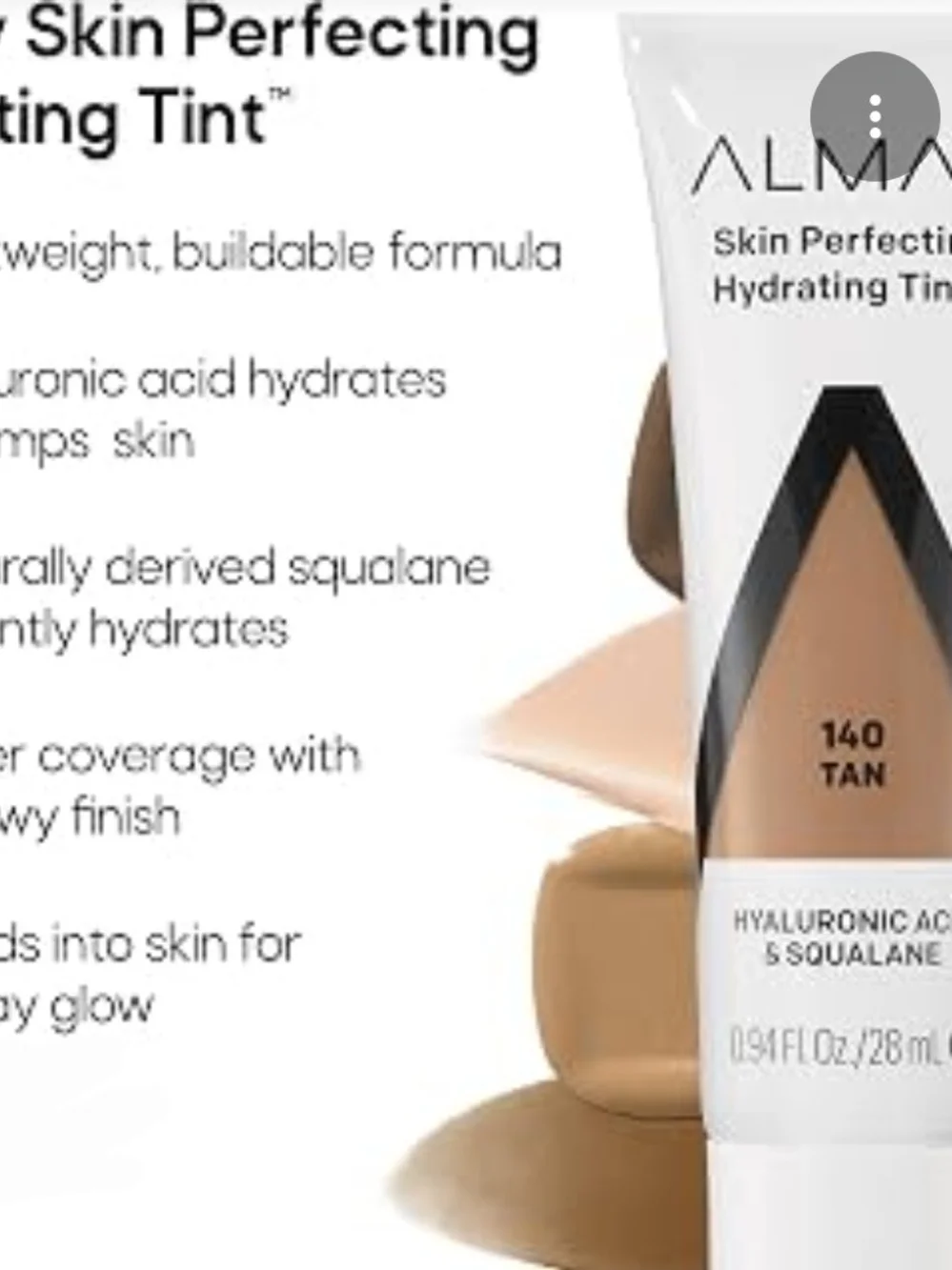 Almay Skin Perfecting Hydrating Tint - Ivory 100 0.94fl Oz BNIB